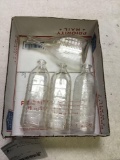 vintage, four-piece nursing bottles