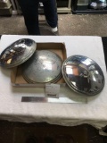 three piece 1940s Buick hubcaps
