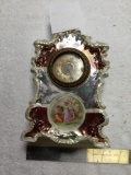 antique porcelain shelf clock royal vienna beehive Mark clock needs repair.
