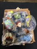 box of vintage group of fast food, toys