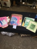 box of vintage sheet music