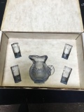 vintage MOSSER glass Lindsay said number 225?1 miniature lemonade set