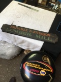 Handpainted wooden sign, Trimble and Johnson lumber mill