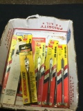 Group of 12 new wood drillbits