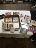box of various groups of CDs