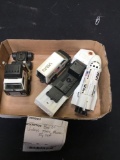 box of vintage Tonka, NASA toy set
