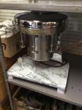 vintage sterling multi mixer, milkshake machine, five mixers faux marble base works