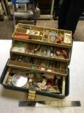 vintage tacklebox full of tackle