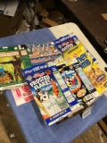 lots of vintage group of cardboard, cereal, and other boxes