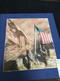 sign 911 tribute, chalk art work