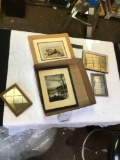 vintage group of frame pictures, different subjects