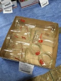 Group of eight uncola glasses includes two small ones