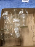 four piece, Pepsi, cola glasses