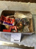 box of lead glass window supplies lots of copper