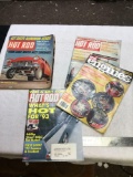 Group a vintage car magazines