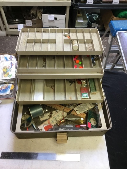 tackle box with contents