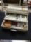 tackle box with gold mining miscellaneous inside