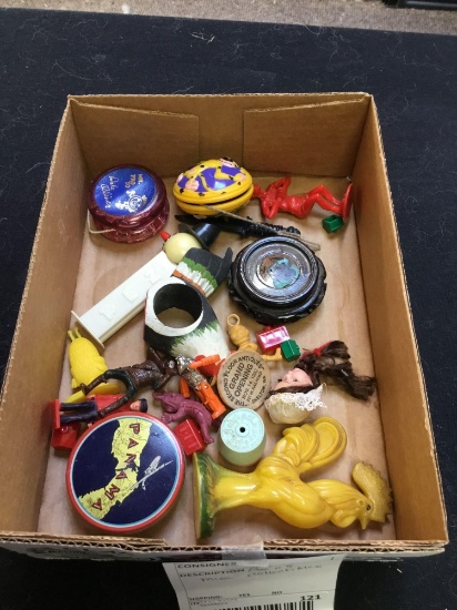 box of miscellaneous collectibles
