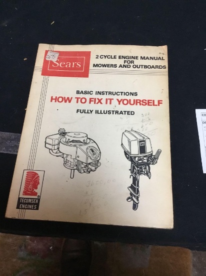 vintage, Sears, basic instruction, how to fix it yourself mowers in outboards