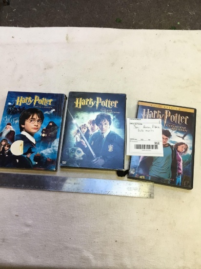 three piece harry potter, DVD movies