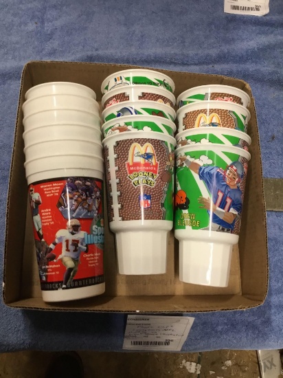 plastic cups, Looney Tunes, NFL, McDonald?s Burger King sports illustrated