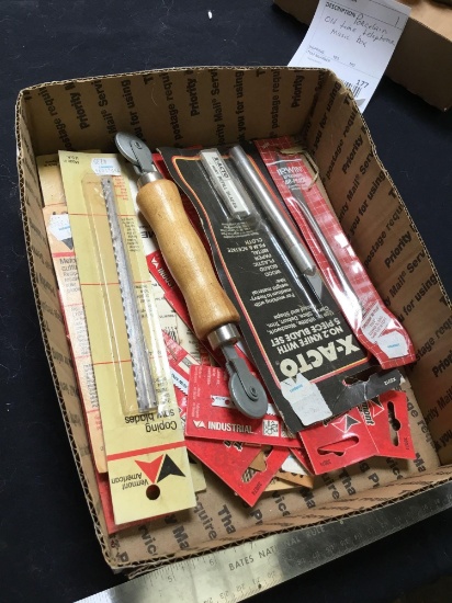 box of new miscellaneous tools