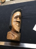 vintage hand carved head