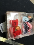 vintage two piece beanie baby bears
