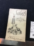 vintage paperback book copyright, 1907 salads