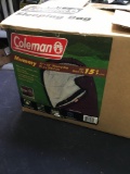 like new Coleman, sleeping bag in box
