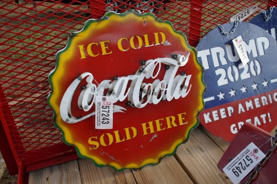 COKE METAL SIGN