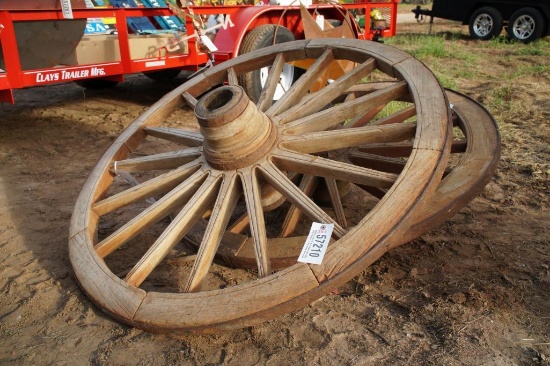 TEAKWOOD WAGON WHEELS
