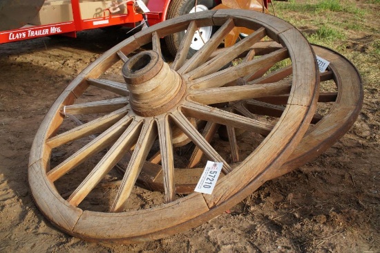 TEAKWOOD WAGON WHEELS