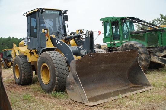 2015 JOHN DEERE 524K RUBBER TIRE LOADER