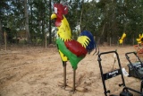 6' METAL ROOSTER