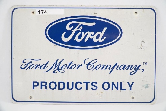 FORD MOTOR COMPANY "PRODUCTS ONLY" METAL SIGN