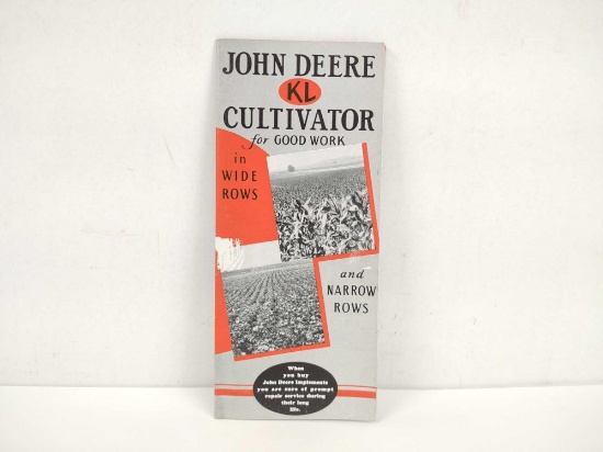JOHN DEERE KL CULTIVATOR LITERATURE