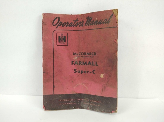 MCCORMICK FARMALL SUPER C LITERATURE