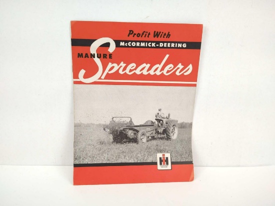 McCORMICK - DEERING MANURE SPREADURE LITERATURE