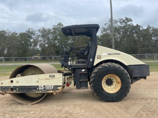 INGERSOLL RAND SD105F SMOOTH DRUM ROLLER