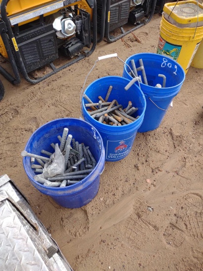 (ABSOLUTE) (3) 5 GALLON BUCKETS OF SPECIAL BOLTS