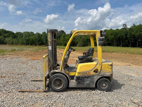 2013 HYSTER H50FT STRAIGHT MAST FORKLIFT