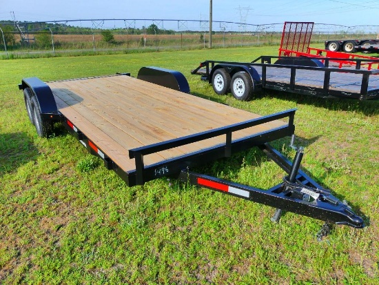 2024 CLAYS 7' X 18' DBL AXLE TRAILER