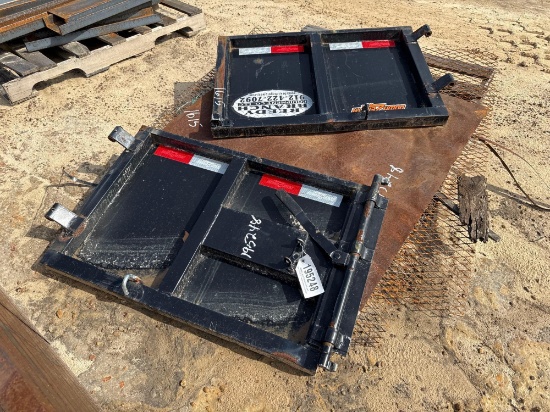 DUMP TRAILER TAILGATE, SHEET STEEL, EXPANDED METAL