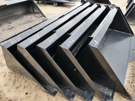 UNUSED SWICT SKID STEER QUICK ATTACH 72" BUCKET