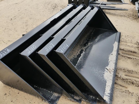 UNUSED SWICT SKID STEER QUICK ATTACH 72" BUCKET