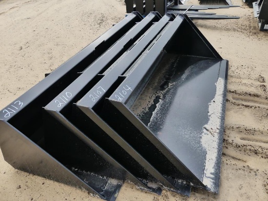 UNUSED SWICT SKID STEER QUICK ATTACH 78" BUCKET