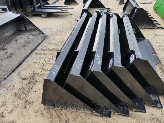 UNUSED SWICT SKID STEER QUICK ATTACH 84" BUCKET