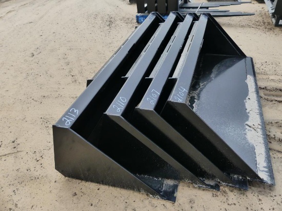UNUSED SWICT SKID STEER QUICK ATTACH 84" BUCKET