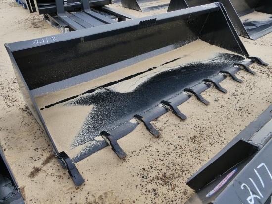 UNUSED SWICT 84" SKID STEER QUICK ATTACH BUCKET